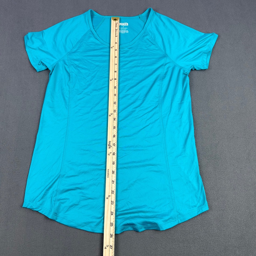 Duluth Trading Co Womens Turquoise Blue Performance Short Sleeve T-Shirt Small - Picture 3 of 8